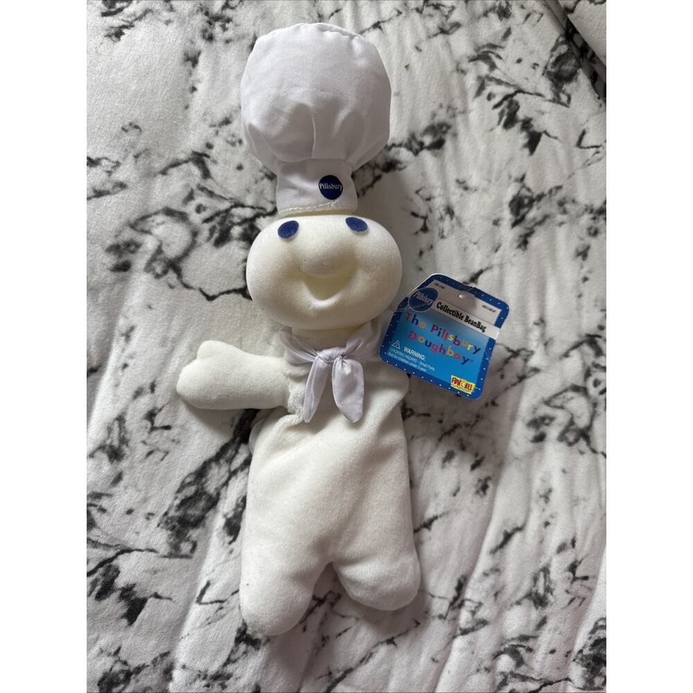 VINTAGE 1997 Pillsbury Doughboy Plush Beanie baby doll 8'' PROMOTION NWT